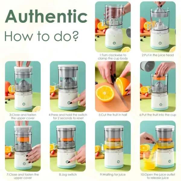 Presse-agrumes électrique pour jus & cocktails – Image 3