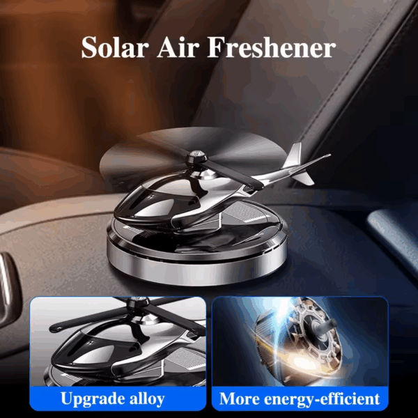 Désodorisant de Voiture Hélicoptère à Énergie Solaire – Image 8